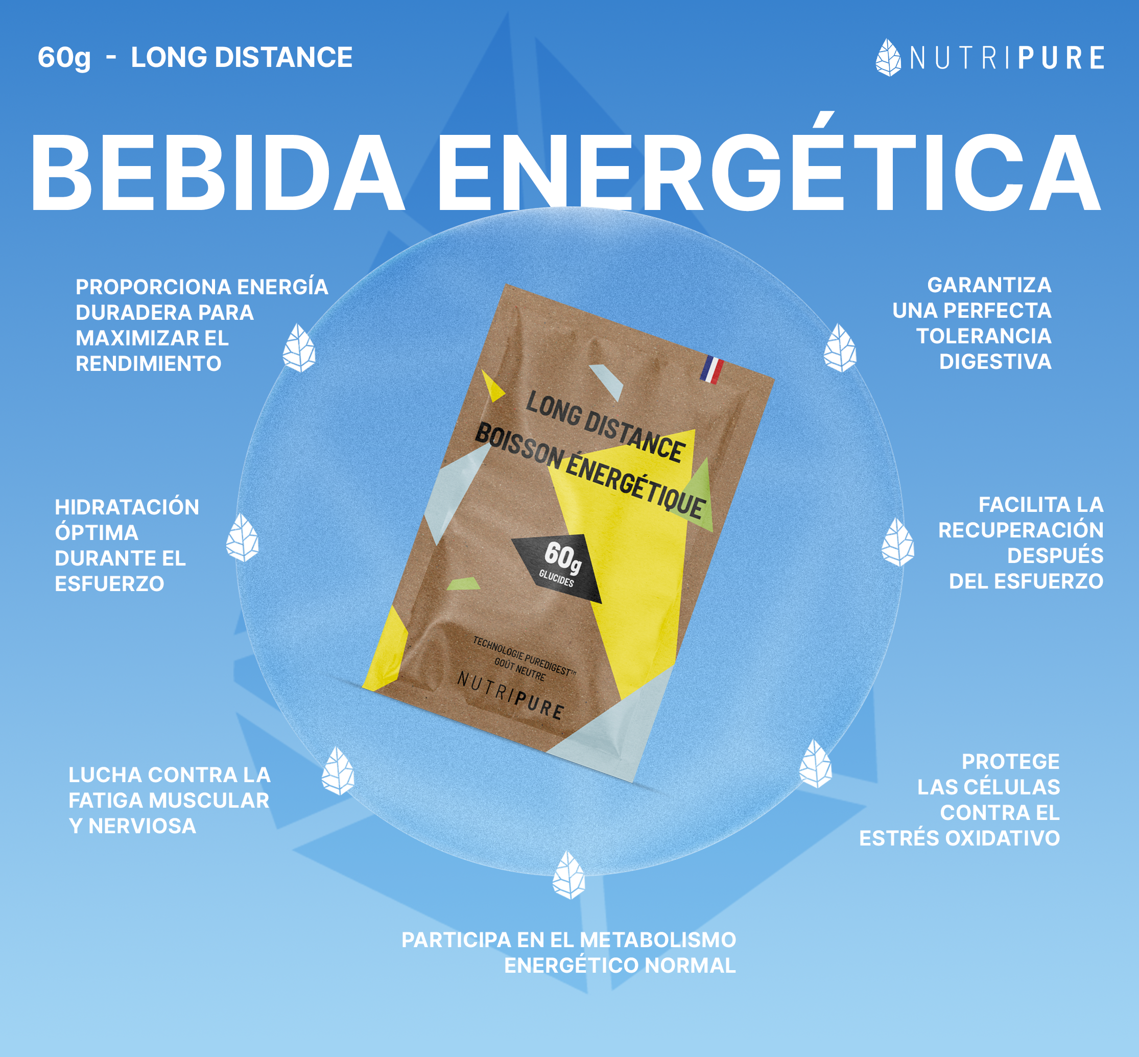 Bebida Energética Long distance 60G