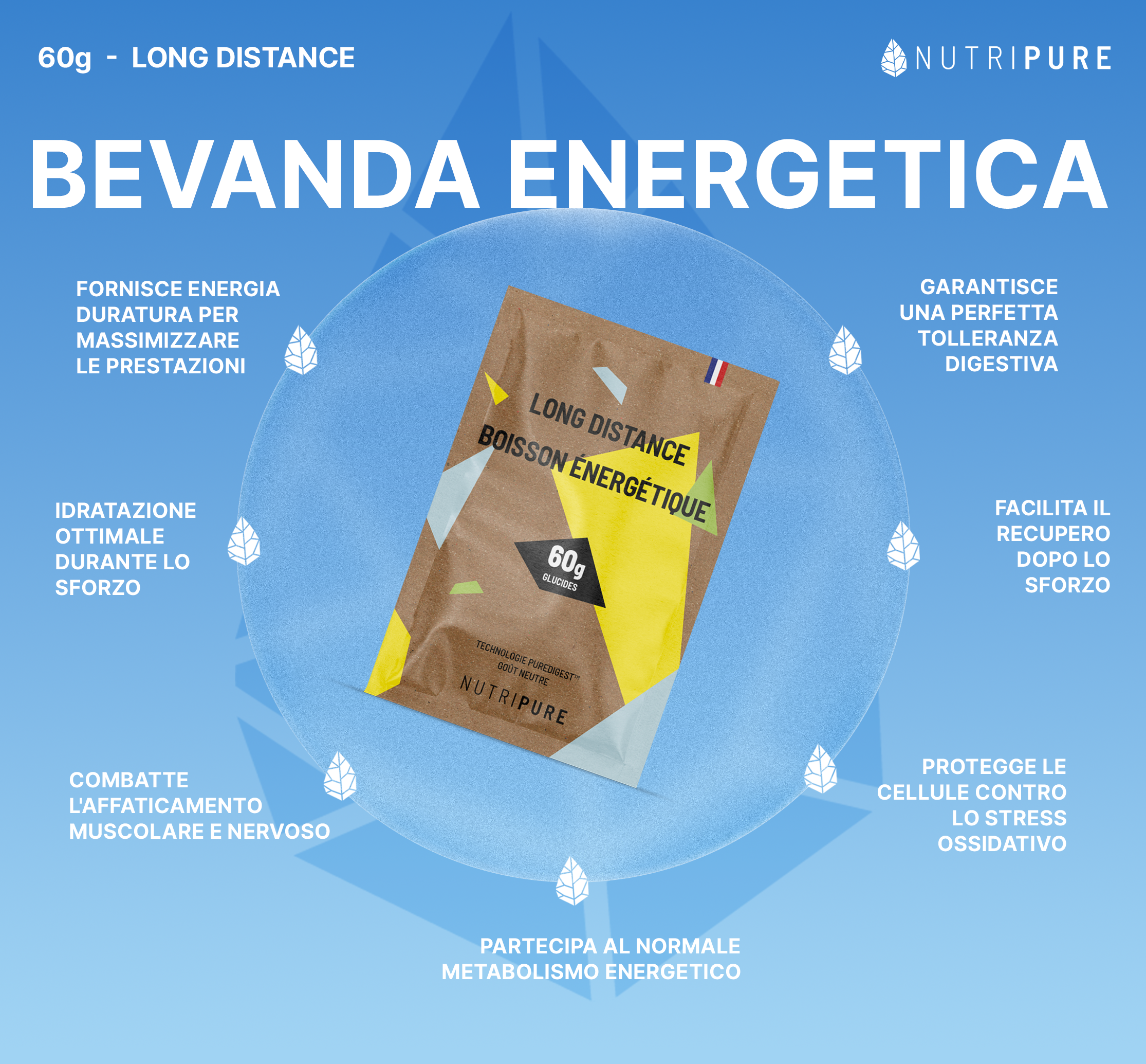 Bevanda energetica 60g Long Distance