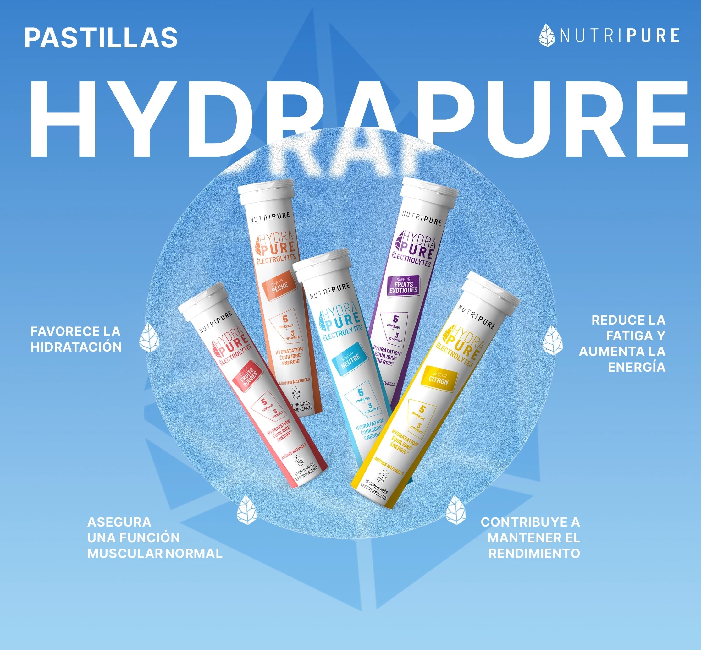 Hydrapure Pastillas de Hidratación - Electrolitos Nutripure