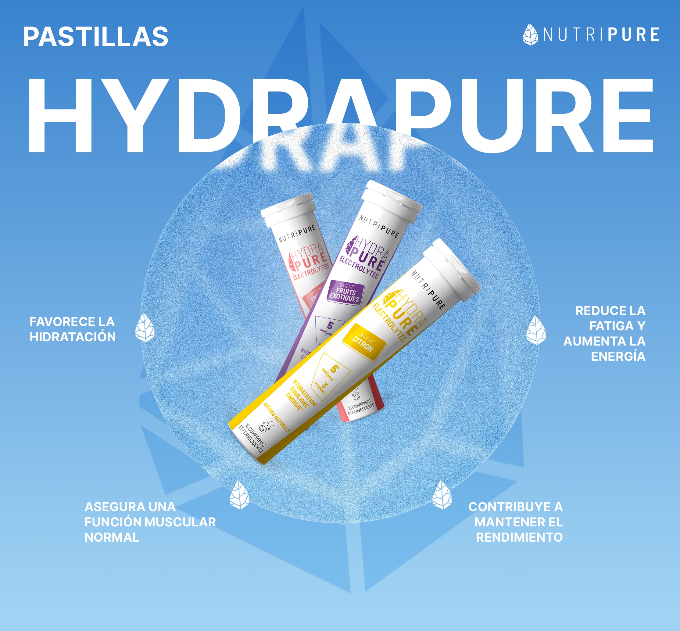Hydrapure Pastillas de Hidratación - Electrolitos
