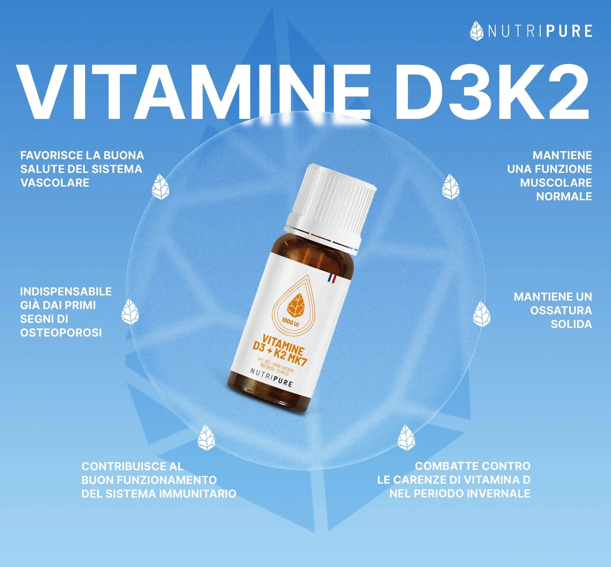 Vitamina D3 K2-MK7 Nutripure