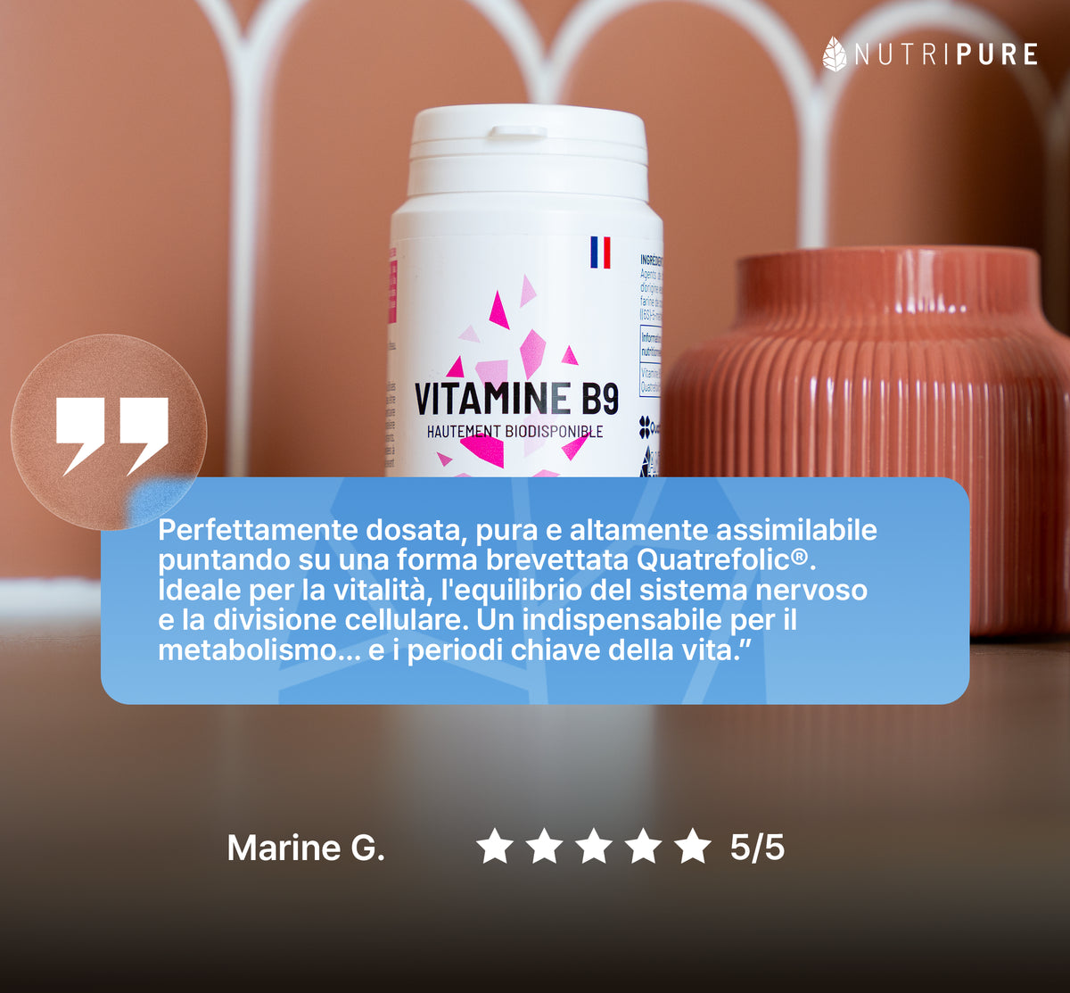 Recensioni dei clienti su Vitamina B9 Nutripure, 3x90 capsule (9 mesi)