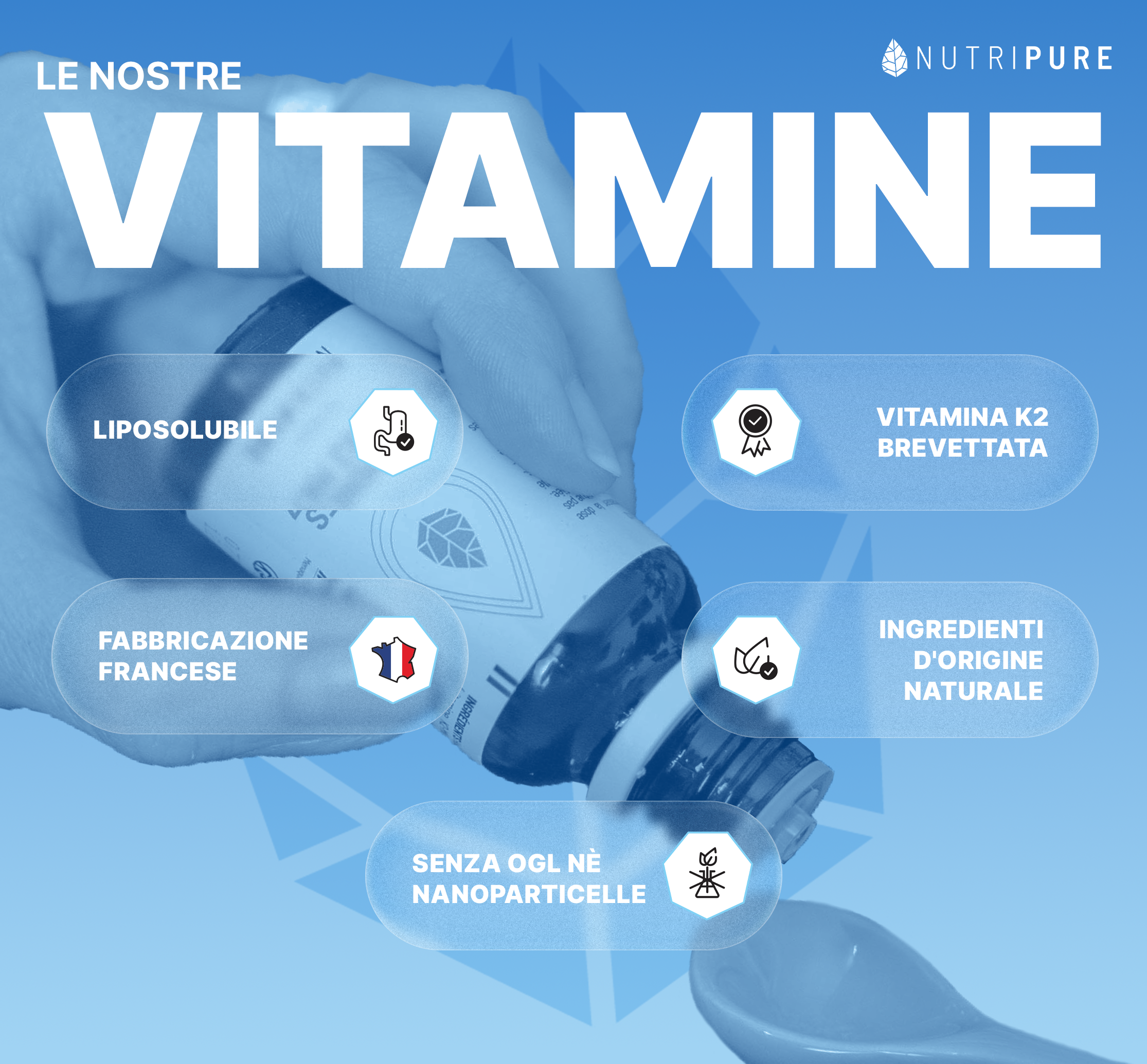 Vitamina D3 K2-MK7 1000 UI