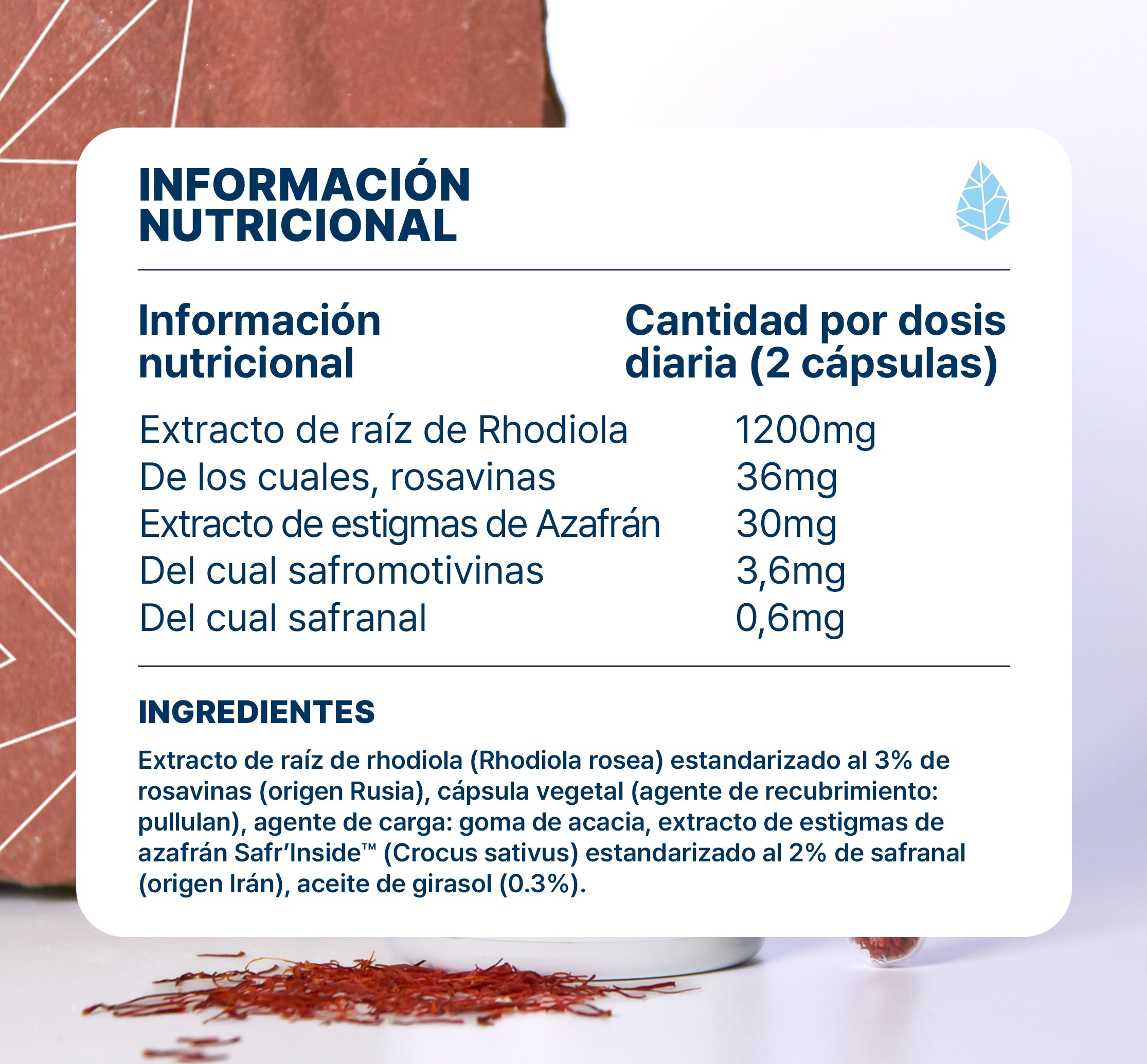 Rhodiola Rosea + Azafrán