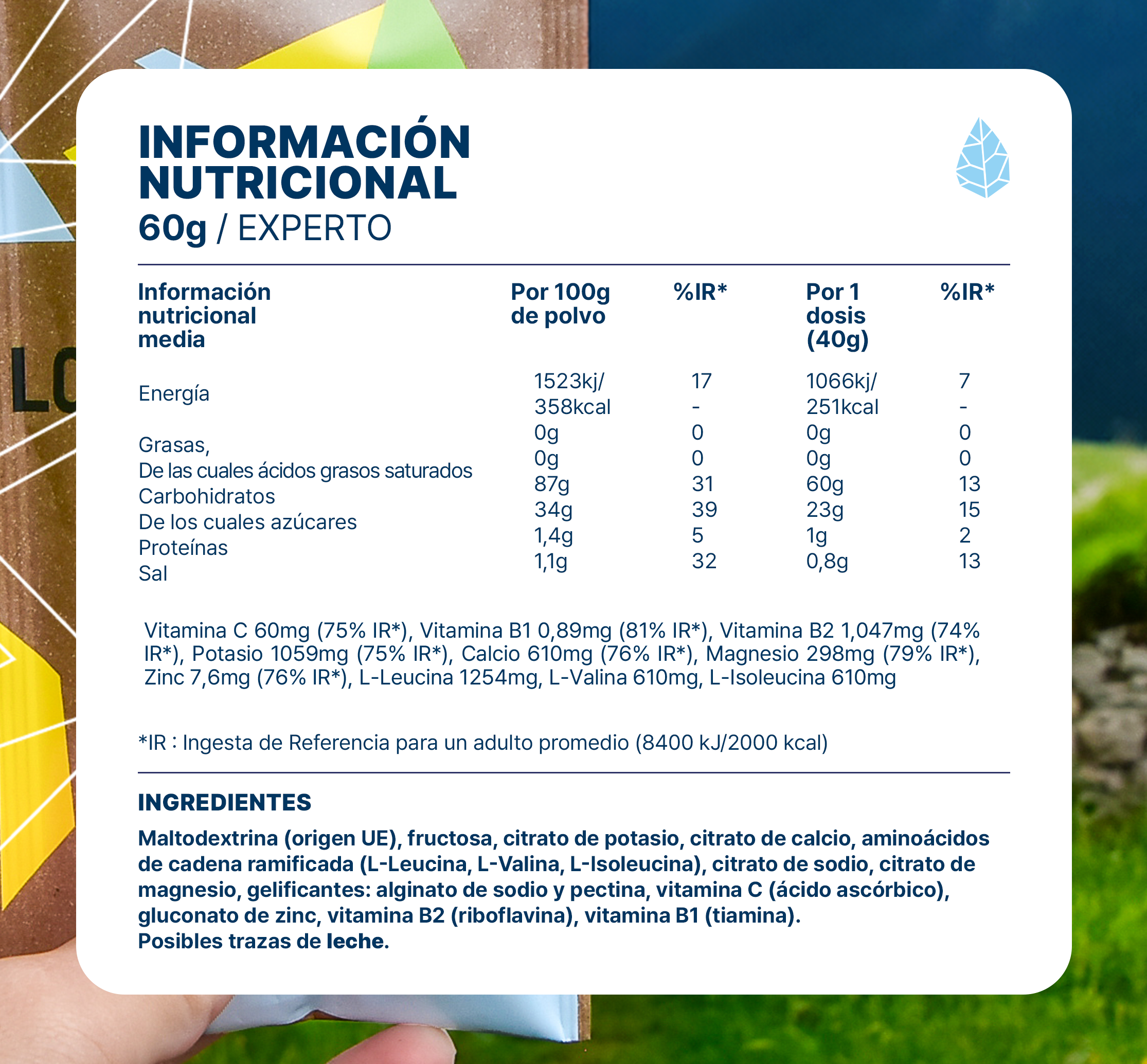 Bebida Energética Long distance 60G