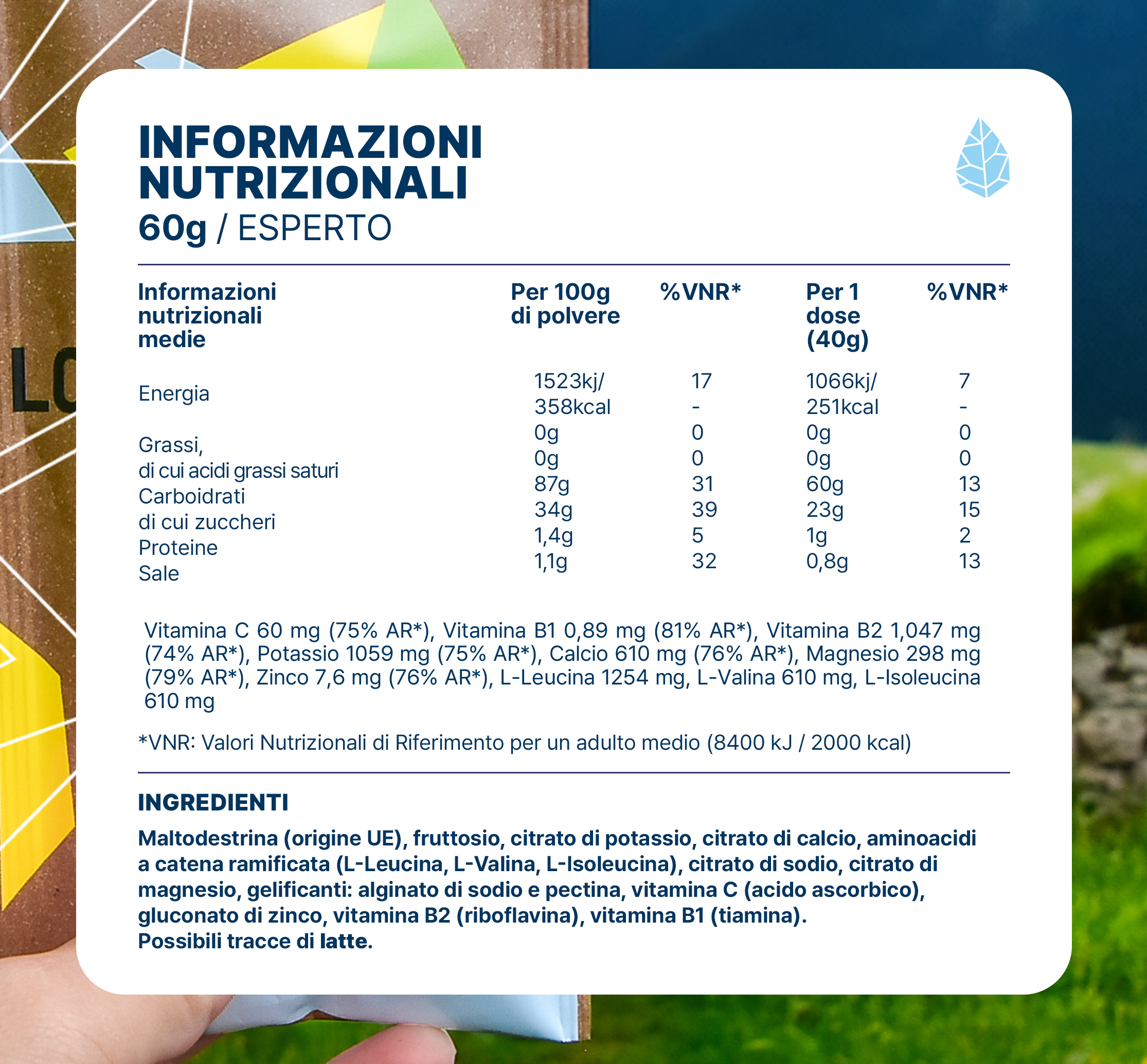 Bevanda energetica 60g Long Distance