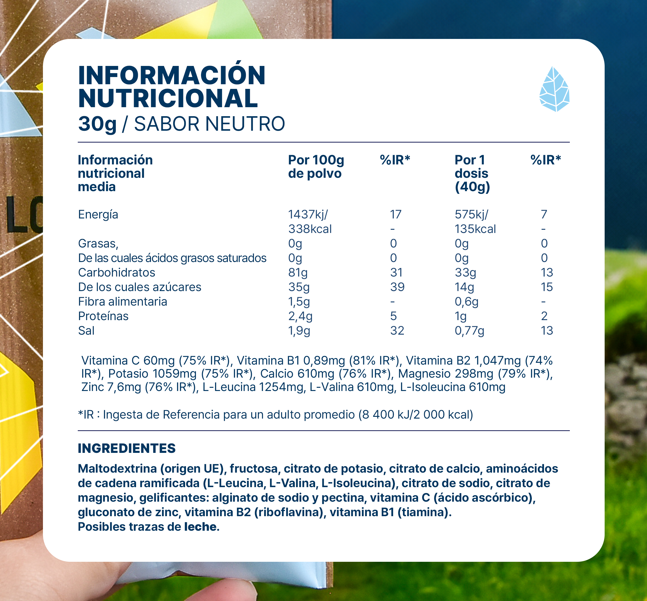 Bebida energética Long distance 30G