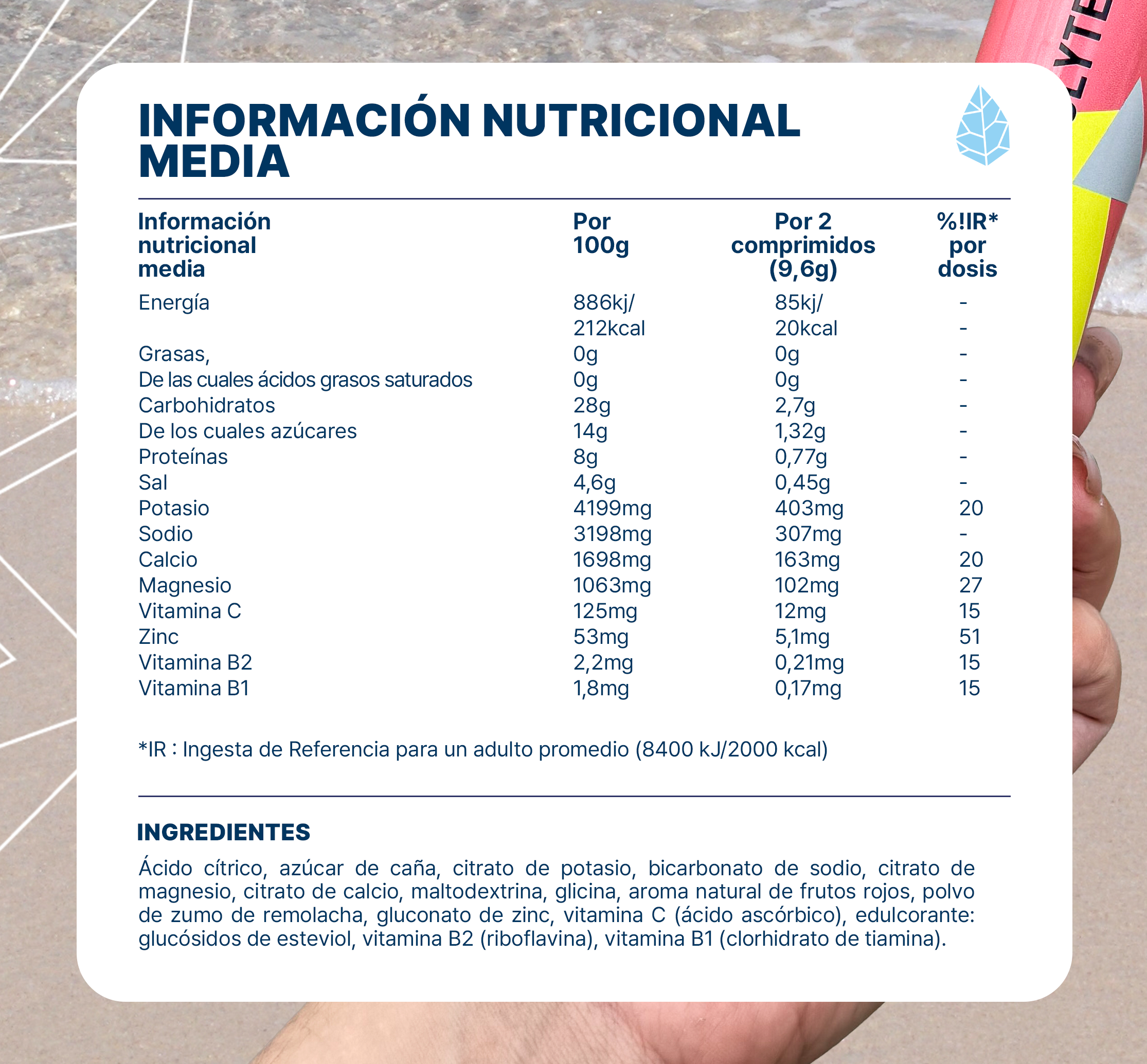 Pastillas de Hidratación - Electrolitos