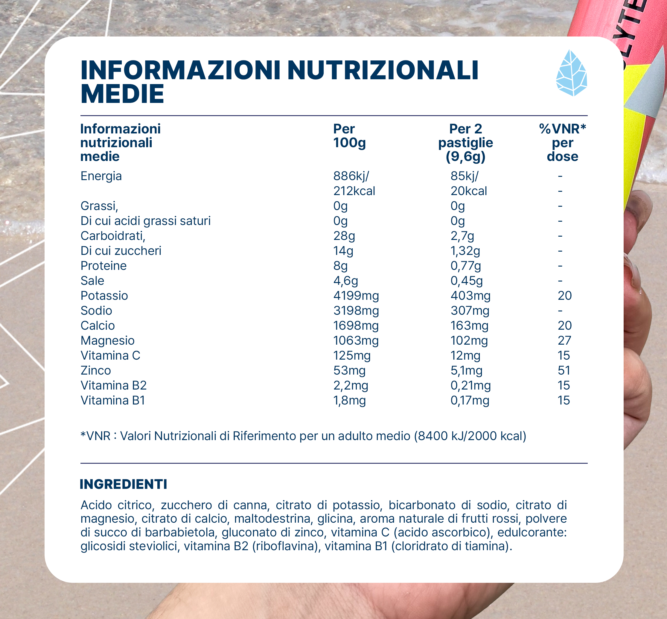 Compresse per l'Idratazione Elettroliti