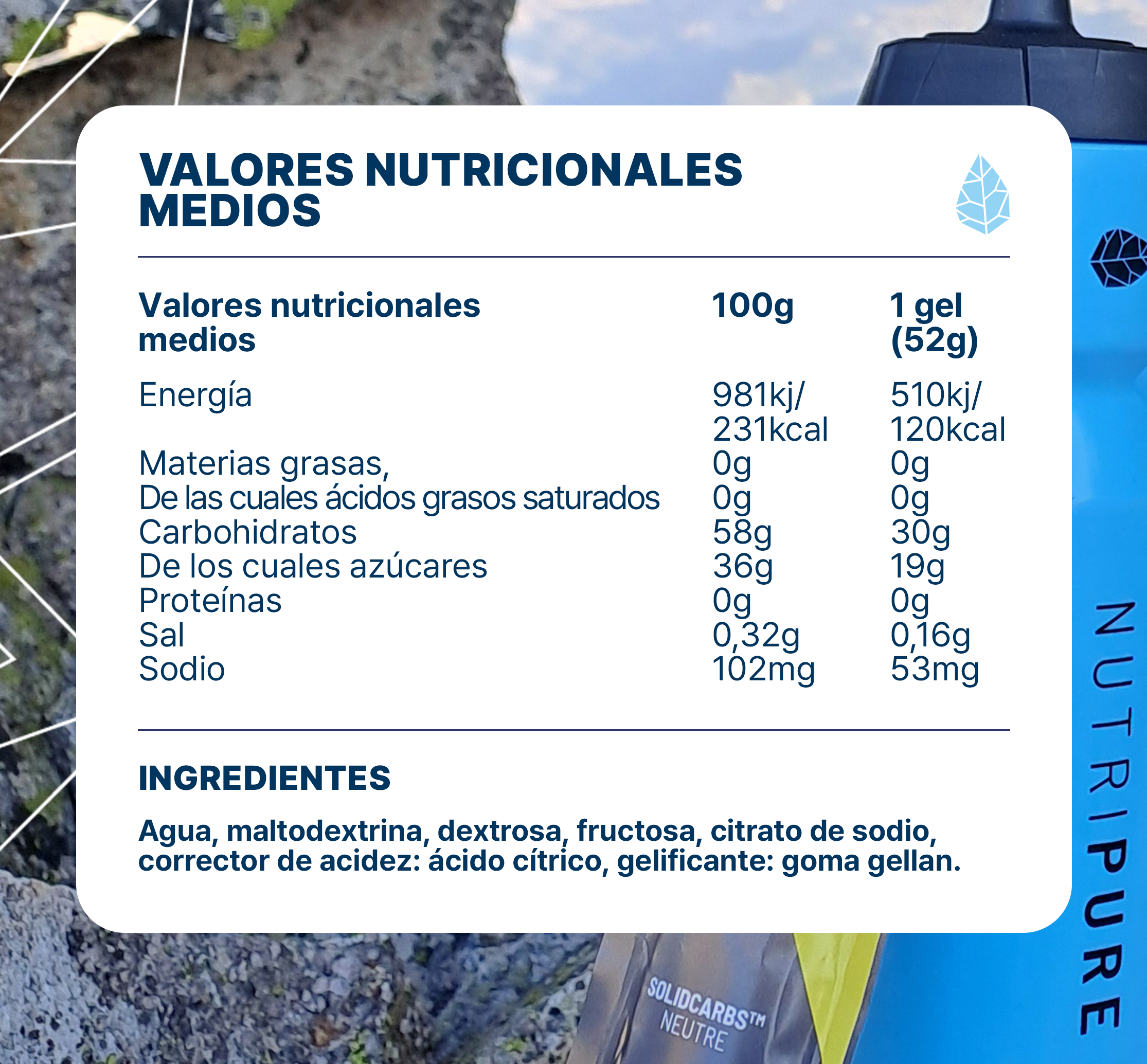 Gel energético Larga Distancia