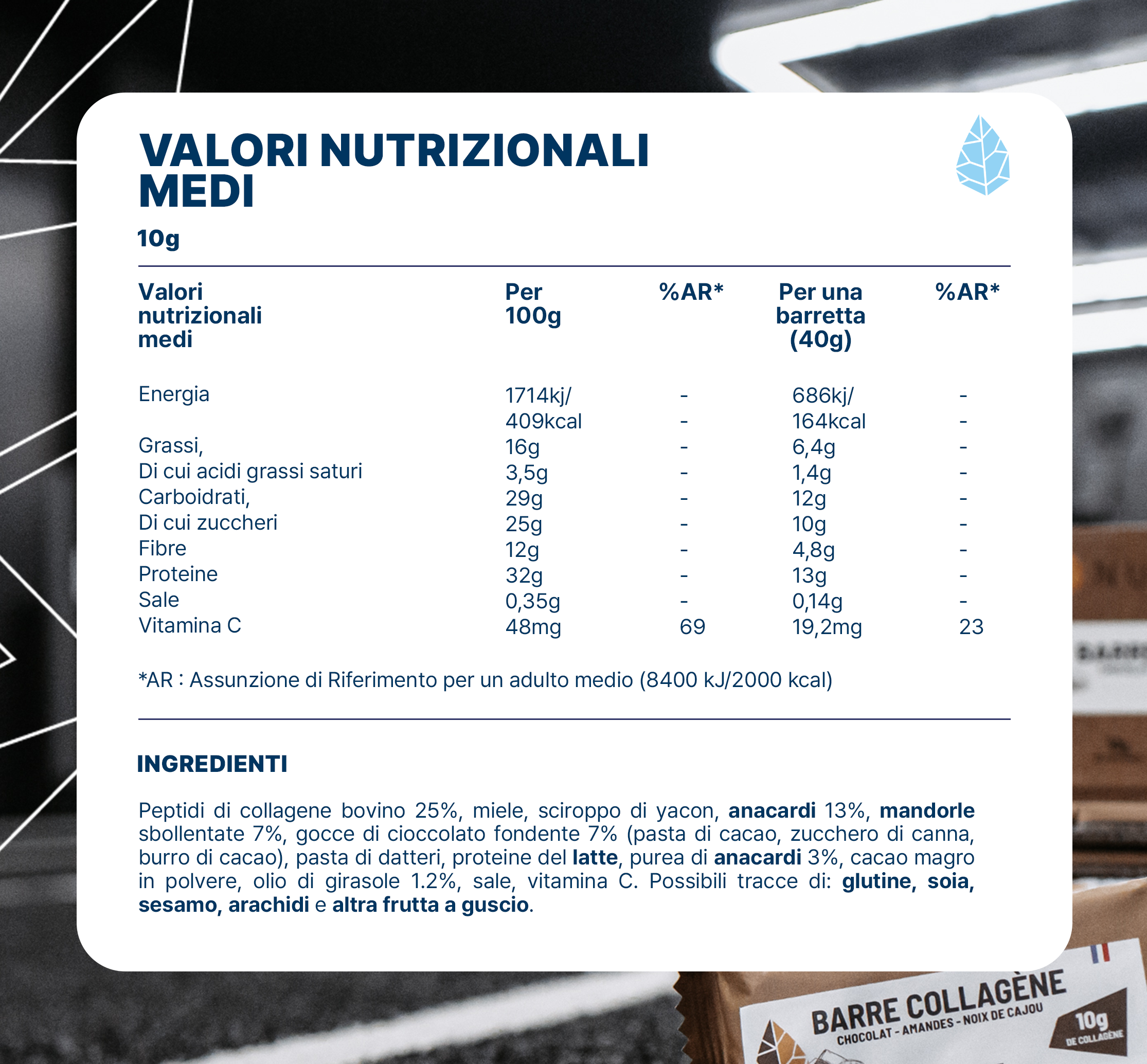 Barrette di Collagene