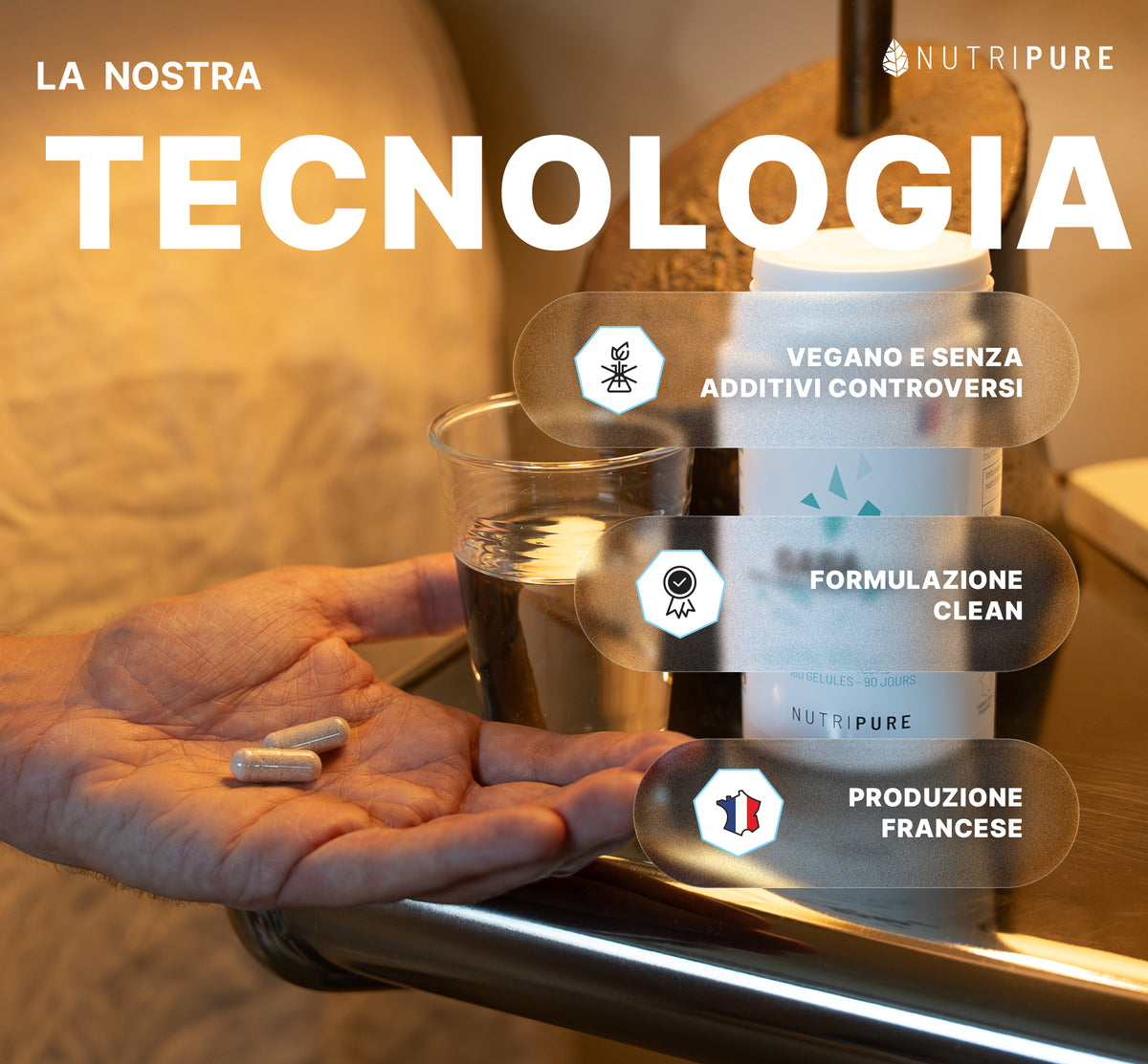Tecnologia e qualità di GABA Nutripure, 180 capsule (3 mesi)