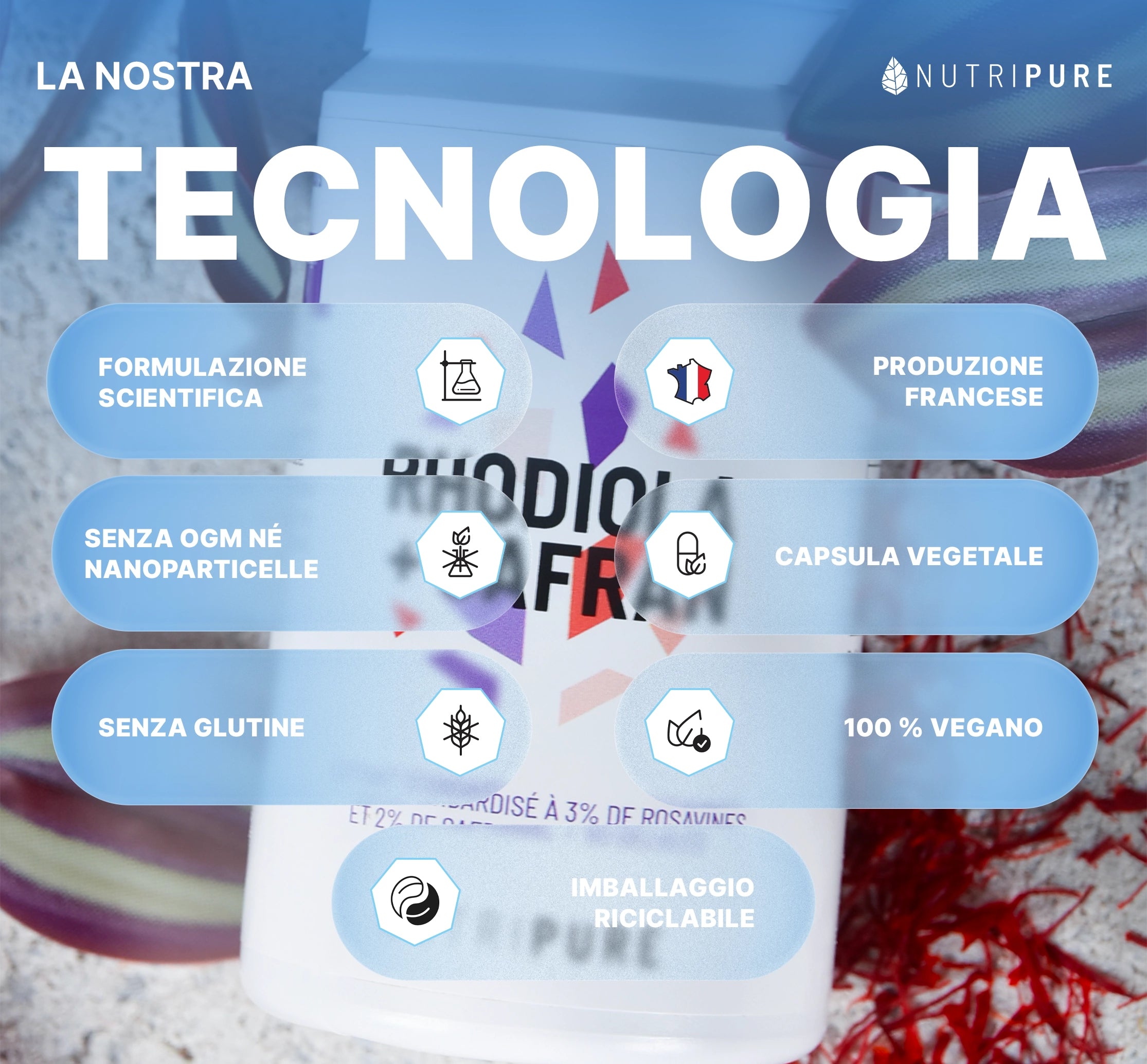 Rhodiola Rosea e Zafferano