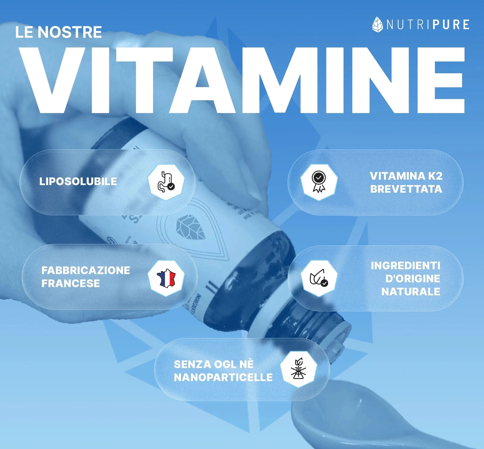 Vitamina D3 K2-MK7 Nutripure