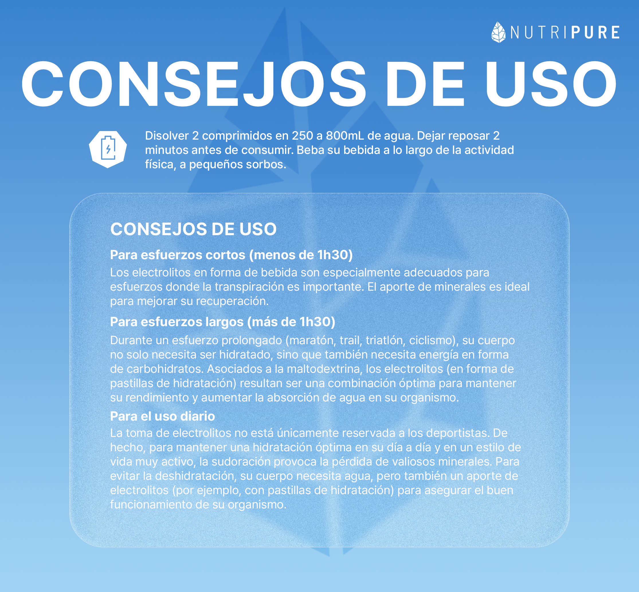 Pastillas de Hidratación - Electrolitos