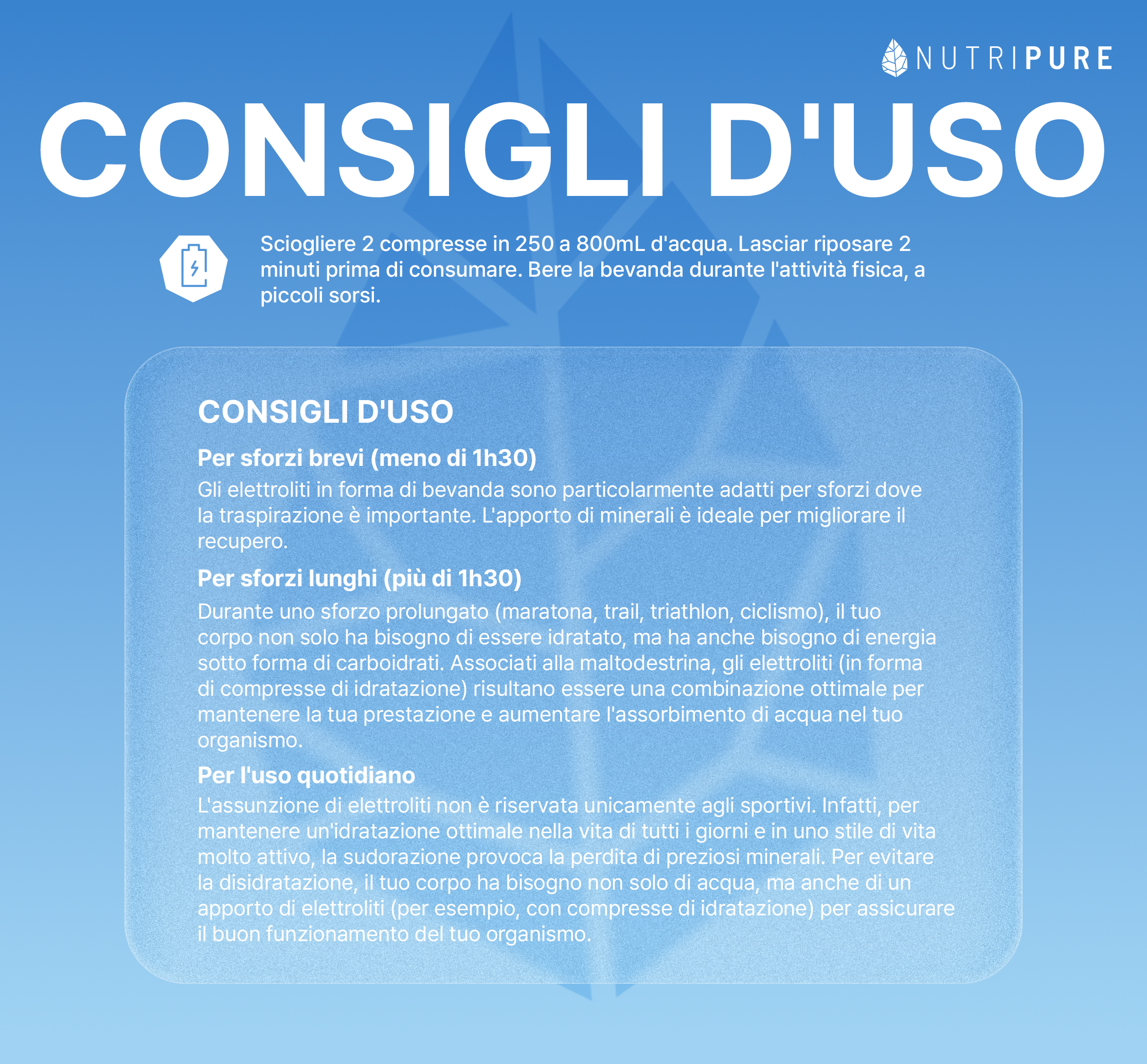 Compresse per l'Idratazione Elettroliti