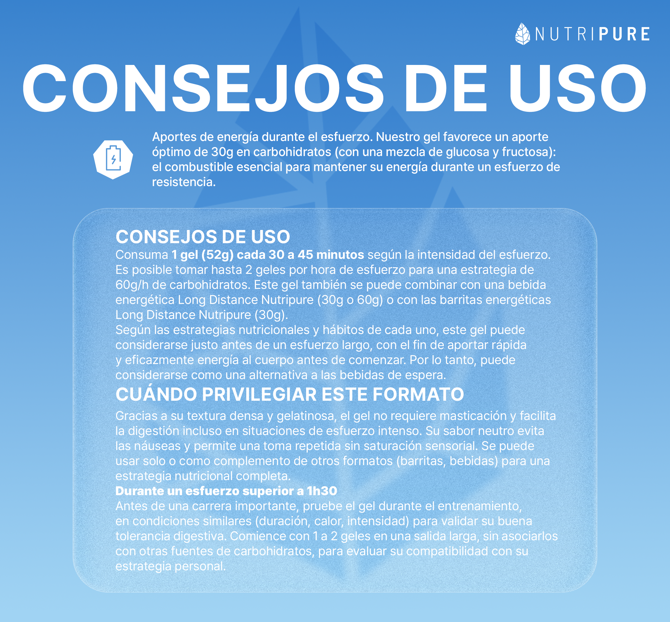 Gel energético Larga Distancia