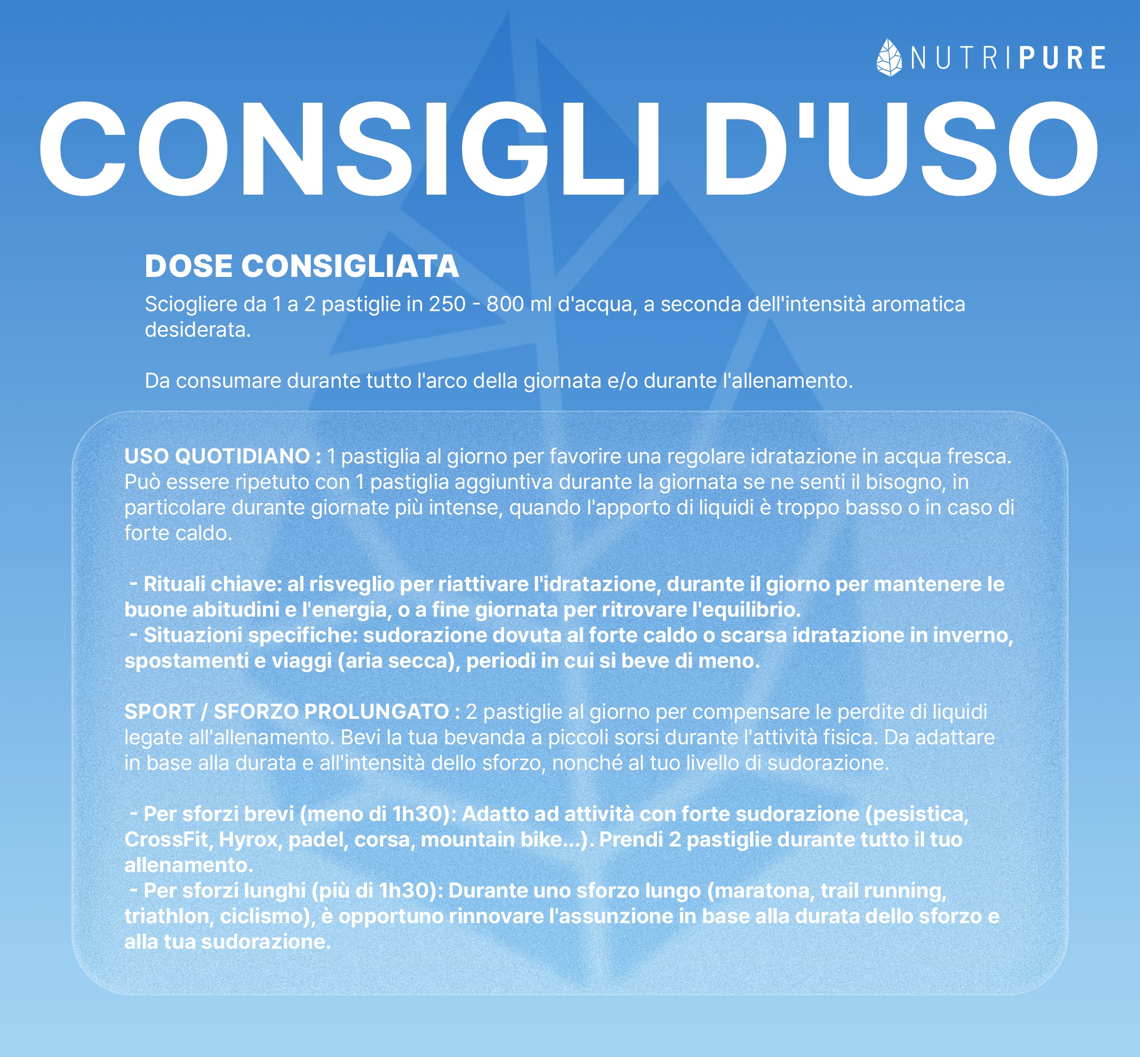 Compresse per l'Idratazione Elettroliti