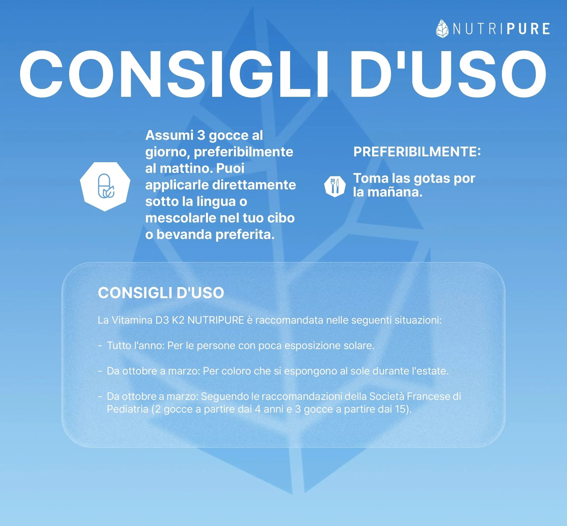 Vitamina D3 K2-MK7 Nutripure