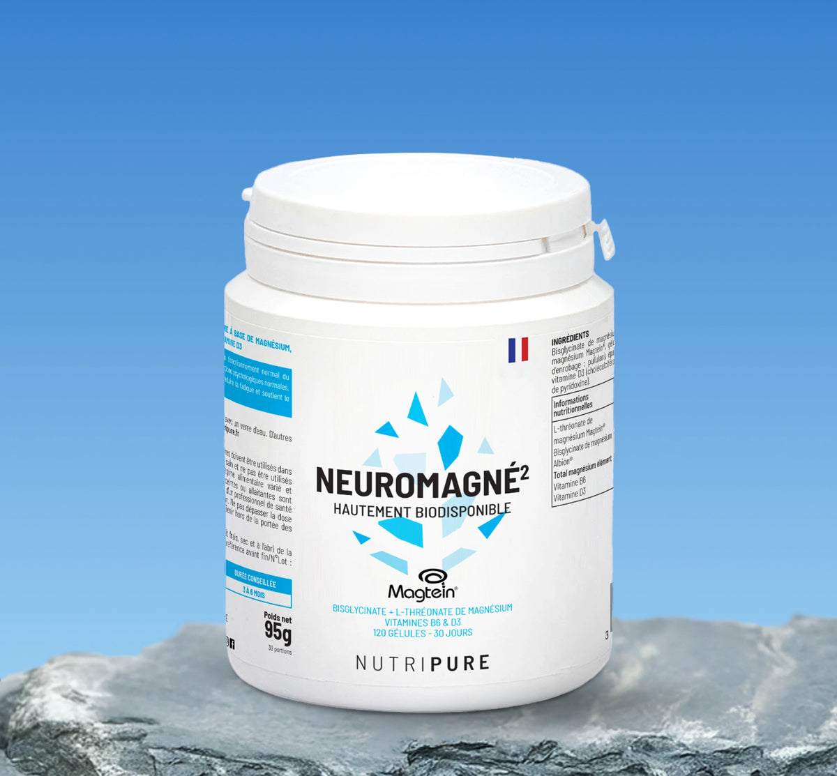 NeuroMagné² L-treonato de magnesio 120 cápsulas (1 mes) Nutripure
